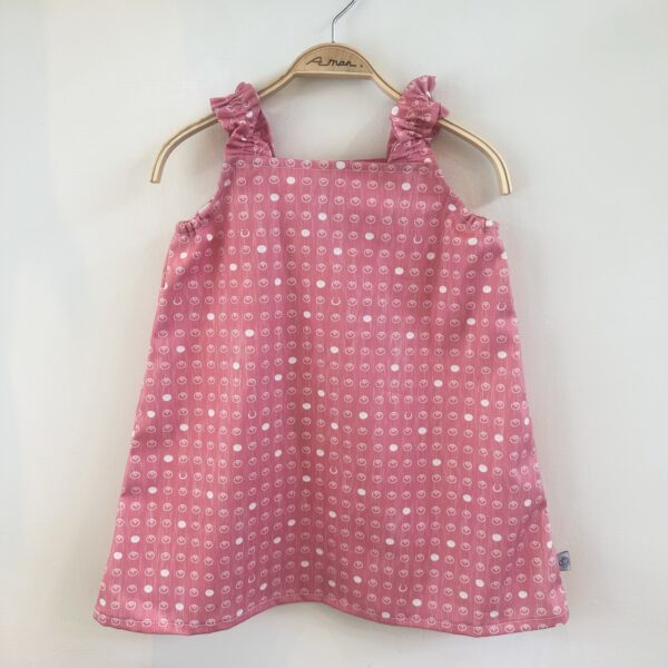 番茄粉 肩帶洋裝 /長大可當上衣穿/