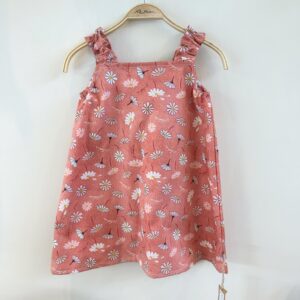 花花 肩帶洋裝 /長大可當上衣穿/