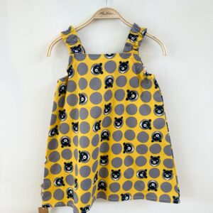 熊熊 肩帶洋裝 /長大可當上衣穿/